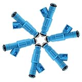 Fuel Injectors ECCPP High Performance 6pcs 4 Hole Fuel Injector Kits 0280155972 Fit for 2002 2003 for Dodge for Ram 1500 for Jeep for Liberty
