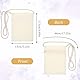 Kinder Taschen Zum Bemalen, 6 Stück DIY Stoffbeutel Zum Bemalen, 17 X 13 cm, Kreative Umhängetaschen Für Kinder, Ideal Für Schule, Party, Geburtstagsgeschenke, Beige Baumwolltaschen