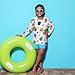 Boys Rash Guard Swim Shirt Long Sleeve UPF+ 50 Sun Shirts Quick Dry Shirt Colorful Ladybug for Toddler Kids