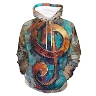 The hoodie pullover is made from polyester fabric, which is lightweight and soft, resistant to shrinking, pilling, and deformation, ensuring comfortable wear. The drawstring on this stylish hoodie can be easily adjusted. Featuring long sleeves, split...