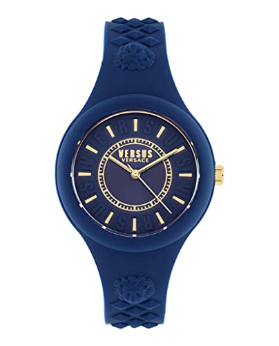 Versace Fire Island Women’s Blue Silicone Strap Watch