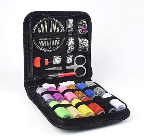 Nähset mit Nähzubehör,Spulen Faden, Großformat Premium Näh, komplettes Nähzeug für Anfänger,Reisende, Verwandte und Freunde