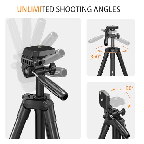 Image of 60″ Camera Tripod Lightweight Travel Stand for Canon Nikon Phone