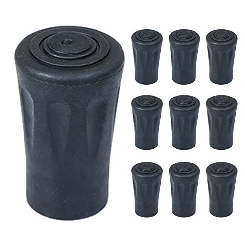 Dicas de Bastões de Trekking - 10 peças ponteiras de borracha antiderrapante para bengalas - Proteto