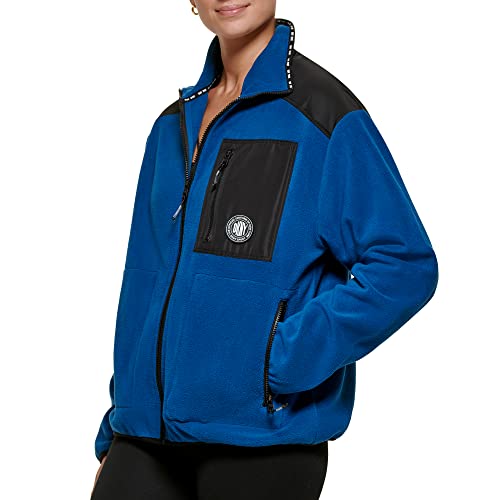 Manteau polaire DKNY Sport pour femme - Style hybride haut de gamme zippé