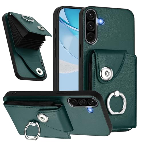 Coque Samsung A26 5G antichoc avec anneau rotatif 360 et fente carte