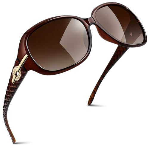 Sunier Sunglasses Womens Polarized Trendy Oversized Sun Glasses Fashion Ladies Shades 100% UV400 Protection S85