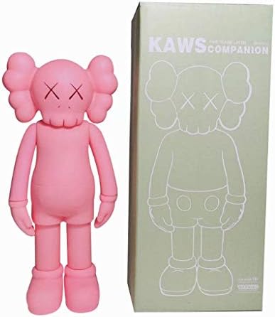 LRW KAWS Figure! Original Fake Art Toys Action Figure Collectible Model Toy/Home Decoration Bedroom Artwork 8" (Pink) anmie