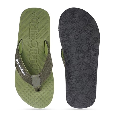 Image of Ortho + Rest mens M10018 olv Slipper
