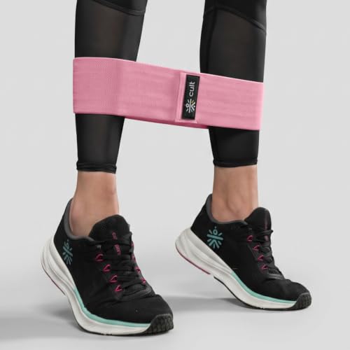 Image of Cult Hip Resistance Band, Anti-Slip Cotton Exercise Band, Light Resistance (14-25 lbs) for Glute Activation, Lower Body Workouts, Home Gym & Fitness