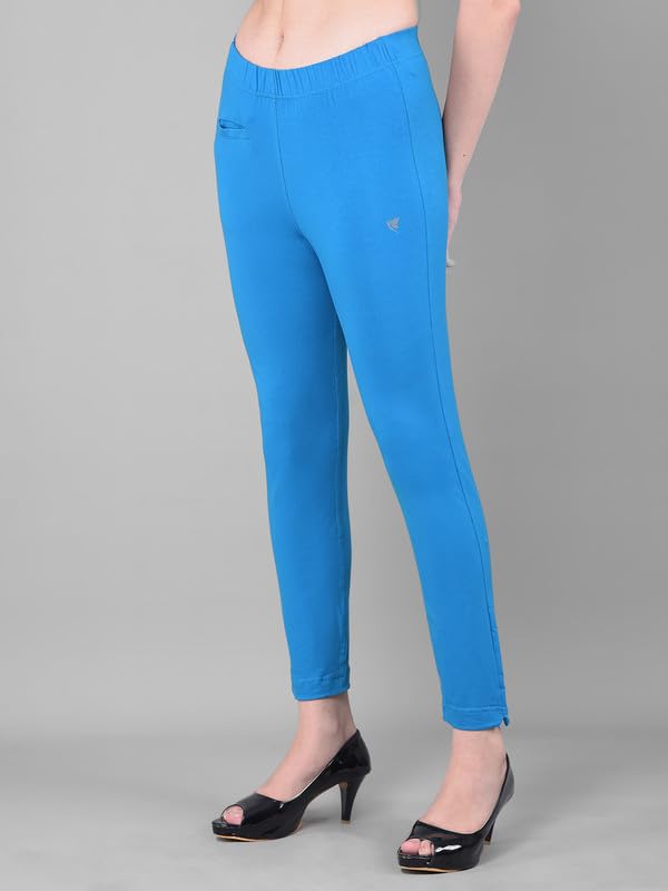 Image of Comfort Lady Women Cotton Blend Regular Fit for Casual,Formal and Daily Use Kurti Pants with Front Pocket