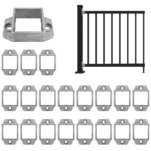 Support poteau de clôture alu 5,1x5,1 cm pour sécuriser vos barrières de maison