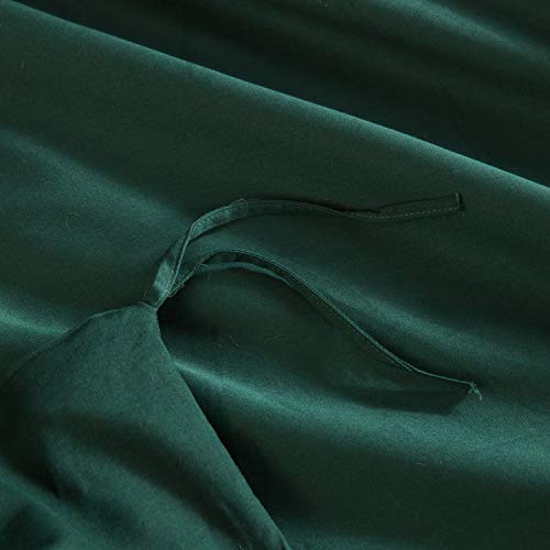 L Lovsoul Duvet Cover Set King,3 Piece Bedding Sets 100% Egyptian Cotton 1200 Thread Count 1 Comforter Cover And 2 Pillow Cases,Green-106X90Inches #TOP4