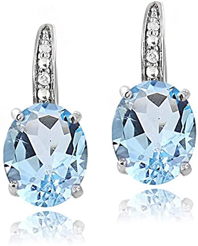 earrings for Women Fashion Oval Cubic Zircon Womens leverback earrings Party Banquet charm jewelry4