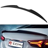 cciyu Highkick Rear Trunk Lip Spoiler Wing Fits for 2016-2021 for Chevrolet Malibu Racing Trunk Spoiler(ABS Glossy Black)