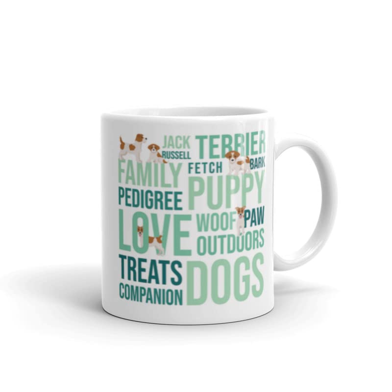 DV DESIGN 1 x Jack Russell Terrier Mug - Dog Pet Animal Puppy Kids Men Women Words Breed Drinks Thoughts Coffee Tea Ceramic Gift #78725 - Image 3