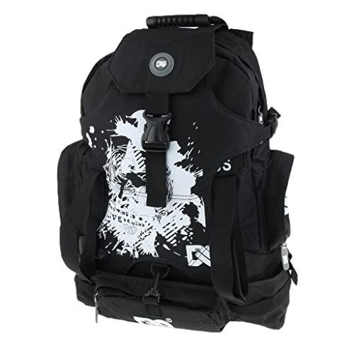 lahomia Roller Inline Skates Sac à Dos Chaussures de Skate Sac de Transport - Noir B, 53x36x19cm