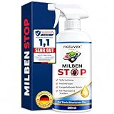 natuvex® Milbenspray für Matratzen & Polster 500 ml – Gegen Hausstaubmilben