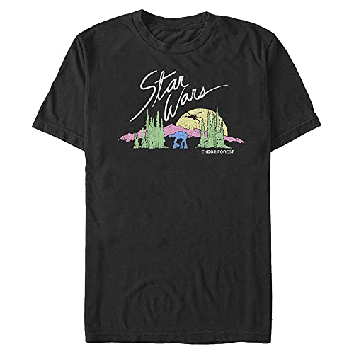 T-shirt Star Wars haut vintage Endor vêtement coton col rond homme