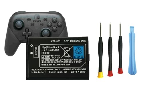 Batterie CTR-003 de rechange pour manette Nintendo Switch Pro HAC-013 alimentation interne