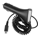 BIRUGEAR 2A Blue LED Micro-USB Car Vehicle Charger for 2017 All-New Fire HD 7 / 8 Tablet, All-New Fire 7/Fire HD 8 Kids Edition, Kindle 6