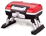 Cuisinart Petit Gourmet Portable Tabletop Gas Grill, Foldaway Legs, Red (CGG-180TC)