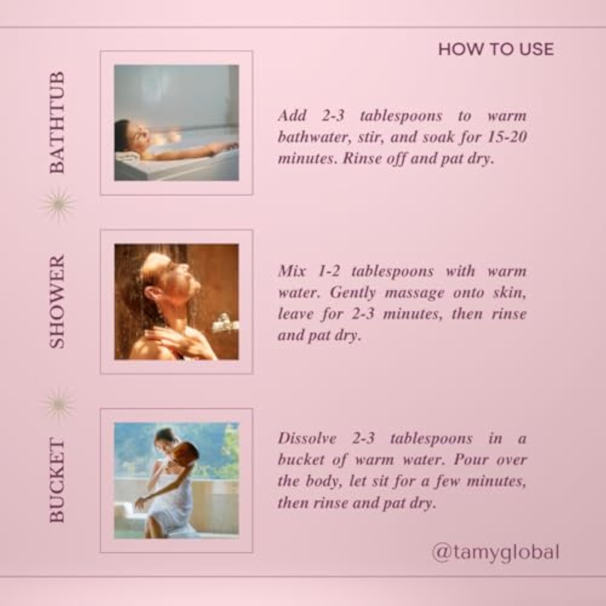 Rose & Vanilla Bath Salt 150g for Moisturizing Soaks