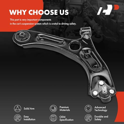 A-Premium Front Right Lower Control Arm, with Ball Joint & Bushing, Compatible with Hyundai Tucson 2016-2021, Sonata 2015, Kia Sportage 2017-2022, Optima 2016-2020, Only Fit Gas by A-Premium - Used condition - Image 5