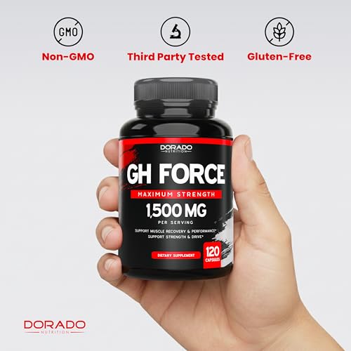 Image of HGH Supplements for Men & Women (120 Count) 1500mg Support Muscle Growth & Healthy Levels of Human Growth Hormone - Promote Healthy Muscle & Recovery For Men Post Workout Supplement - USA Made
