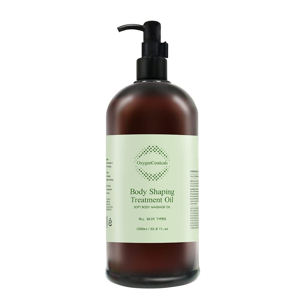 Photo 1 of ***STOCK PHOTO FOR REFERENCE ONLY*** OxygenCeuticals Body Shaping Treatment Oil 1000ml (33.8 fl oz) – Professional Body Massage Oil with Botanical Extracts for Contouring and Firming