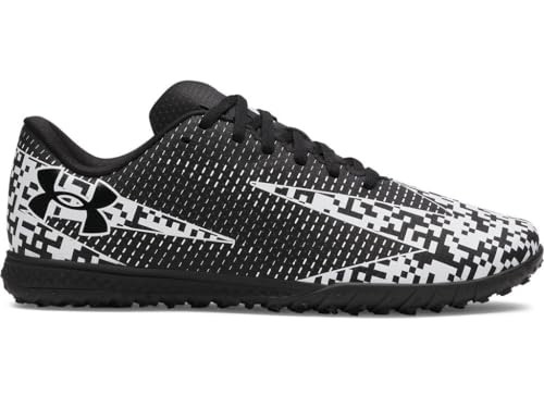 Under Armour Unisex-Adult Shadow Select 2 Turf Soccer Cleats Sneaker, (004) Black/White/White, 8 Women/6.5 Men