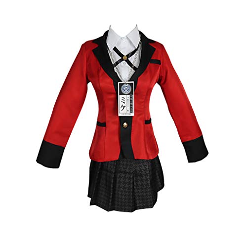 TINGYUANO Anime Kakegurui - Compulsive Gambler Cosplay Costume Uniform Full Set Women