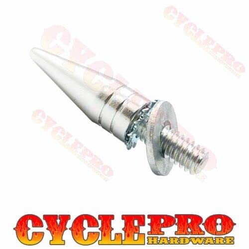 Silver Billet Aluminum Spike Custom Bolt for Harley Seat Mounting to Rear Fender Style-9856-522