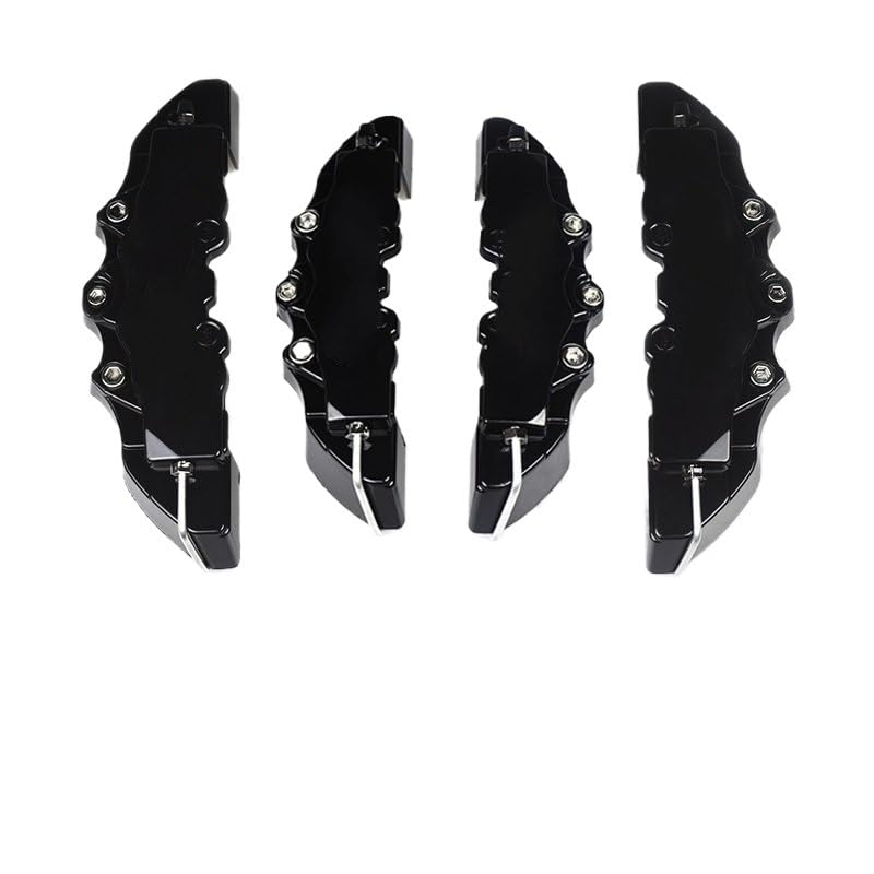 Osłona Zacisku Hamulca 4 szt. / 2 Osłona zacisku hamulcowego ABS 3D do samochodu, tarcza hamulcowa, pasuje Mazdy, Nissana(4Pcs M and S Black)