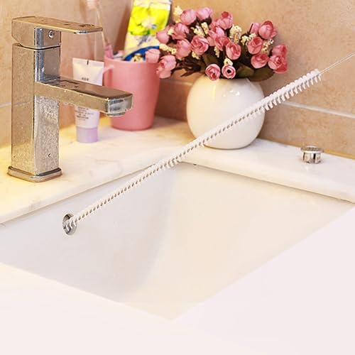 Herramienta para destapar caños con cepillo flexible azul miniatura 4
