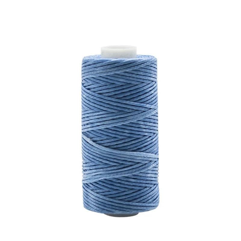 Nici do szycia，Nić poliestrowa Nici do szycia, nici do szycia ręcznego, nici woskowane, płaska woskowana linia do szycia, majsterkowanie(Sky Blue)