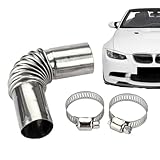 24 mm Auspuffkrümmer – 24 mm Auspuffrohr-Winkelverbinder, Heizungs-Auspuffrohr-Anschluss, Auspuffkrümmer für Autoheizung, Auspuffrohr