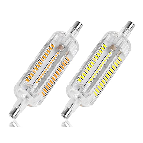 SIYTREWQS, 10 �p�b�N R7S LED �R�[�������v AC110v 78mm/118mm 5W/10W 360° 3014SMD ���O R7S �V���R�������v����(Warm white,78MM-5W)