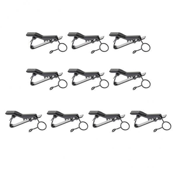 ATORSE 3xPack of 10 Microphone Lapel Tie Lavalier Mic Metal Clip Holder 8.5mm-picture-26
