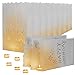 Produktbild Kurtzy Weiße Papier Tüten Deko Geburtstag (10 Pack) - Laternen für Kerzen Geburtstag - Happy Birthday Party Design für Kerzen und LED Kerzen Deko - Indoor oder Outdoor-Dekoration