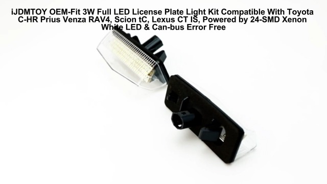 Amazon.com: iJDMTOY OEM-Fit 3W Full LED License Plate Light Kit