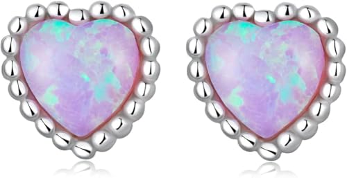Boucles d'oreilles opale en argent cadeau idéal de mariage pour femme et fille
