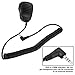 Walkie Talkie Speaker Microphone, 3.5mm Headphone Jack Handheld Shoulder 2 Way Radio External Speaker Mic with PTT for/Vertex