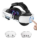 TRANSNOVO Battery Head Strap for Meta Quest 3/Quest 3S, 10000mAh Battery Pack, 20W Fast Charging Elite Strap with Tightening Dial, Adjustable Quest 3 Accessories for Extended VR Playtime, Black
