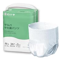 白十字 うす型パンツL～LL 36枚 x 3個(合計108枚) 大人用紙おむつ サルバ 白十字 パンツ M~L 3回 22枚 大人用