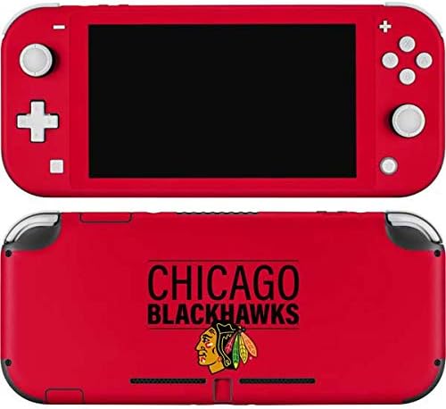 Skinit Decal Gaming Skin Compatible with Nintendo Switch Lite - Officially Licensed NHL Blackhawks Red Stripes Design