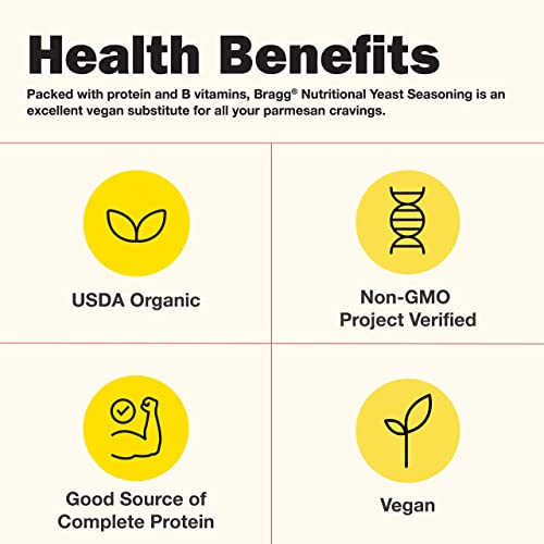 Bragg Premium Nutritional Yeast Seasoning - Vegan, Gluten Free – Good Source Of Protein & Vitamins – Nutritious Savory Parmesan Cheese Substitute (Smoky Bbq, 3.0 Ounce (Pack Of 6)) #TOP3