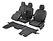 Passgenaue Sitzbezüge Viva und Gummifußmatten kompatibel mit Ford Tourneo/Custom ab 2012 - EIN Set