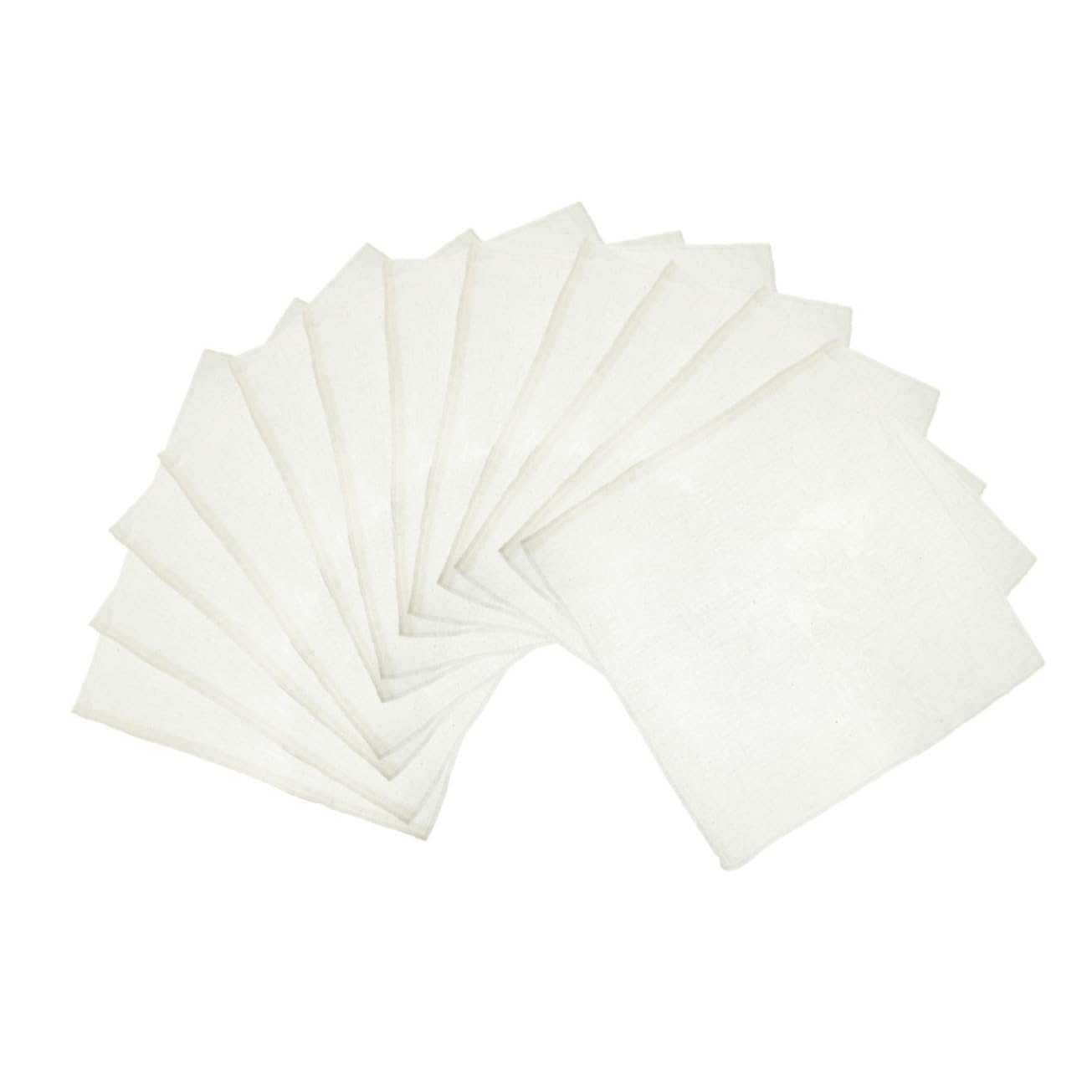 Amosfun 48 Pièces Tissu filtrant pour le lait de soja matériau de l'abat-jour styrène réutilisable faisselles pour fromage filtre jus de fruit abats-jour étamine pour égoutter étamine fine