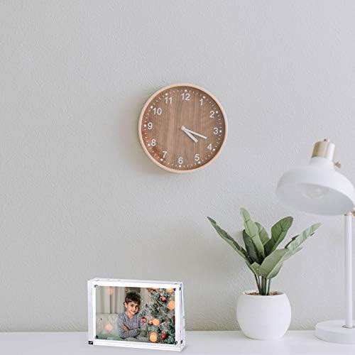 TRIXES Magnetic Acrylic Photo Frame, Picture Frame, Double Sided Display Block, Clear Transparent, Display Block, Picture Display, Homeware, 2cm Thick